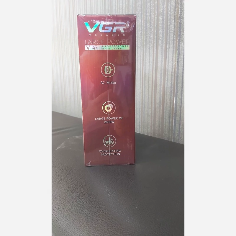 سشوار وی جی آر مدل V471 با توان 2800 وات