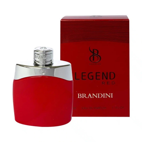 عطر جیبی مردانه برندینی مدل LEGEND RED حجم 33 میلی لیتر Brandini LEGEND RED Eau Parfum For Men 33 Ml