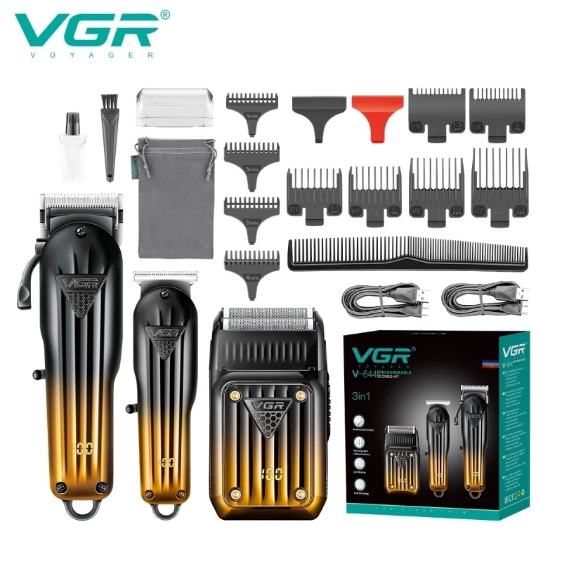 ماشین اصلاح سر و صورت سه قلو وی جی آر مدل V-644