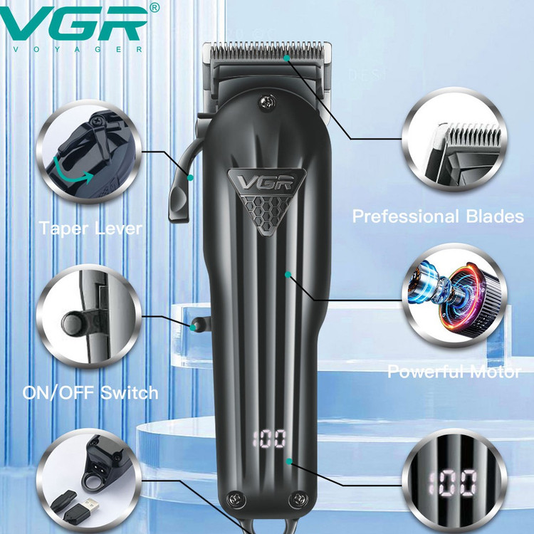 ماشین اصلاح موی سر و صورت وی جی ار مدل V-282