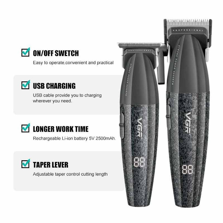 ست ماشین اصلاح کلیپر و تریمر وی جی آر مدل V-640