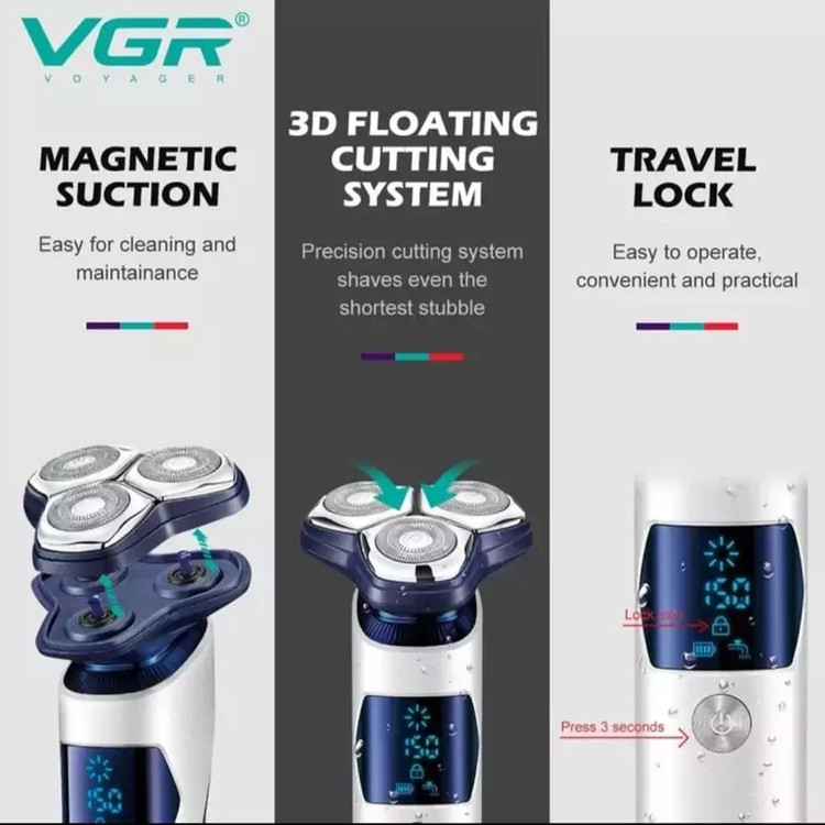 ریش تراش سه تیغ وی جی آر مدل V-328