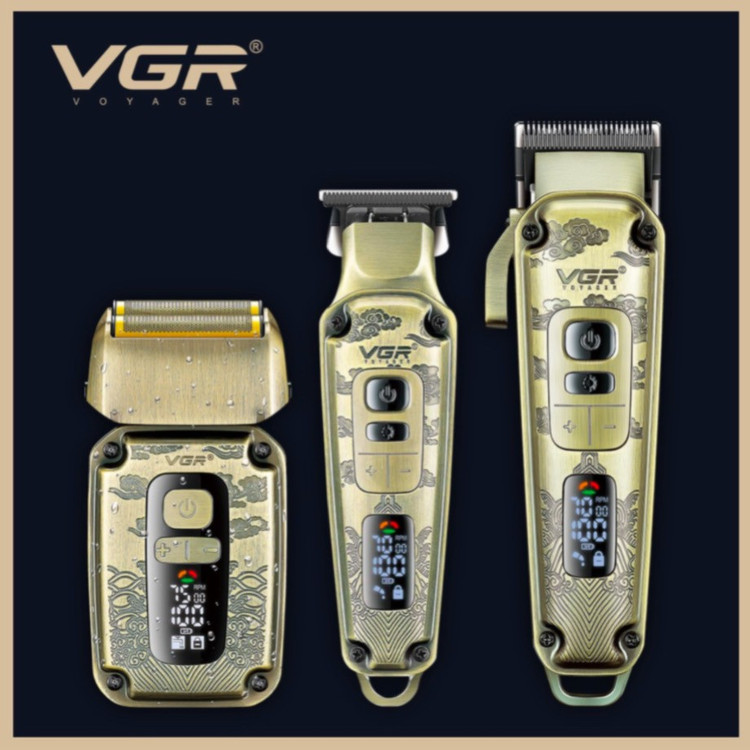 ماشین اصلاح سر و صورت سهقلو وی جی ار مدل V-642