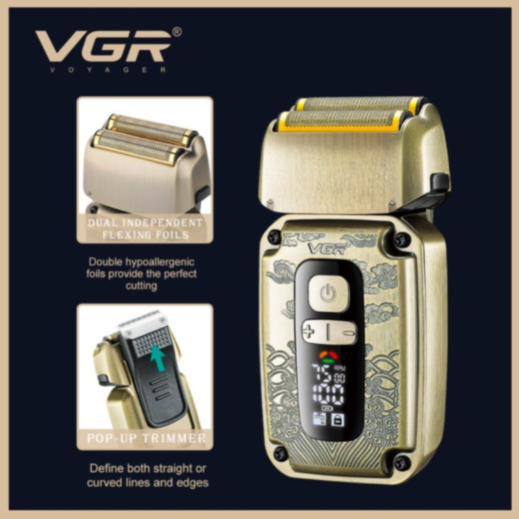 ماشین اصلاح سر و صورت سهقلو وی جی ار مدل V-642